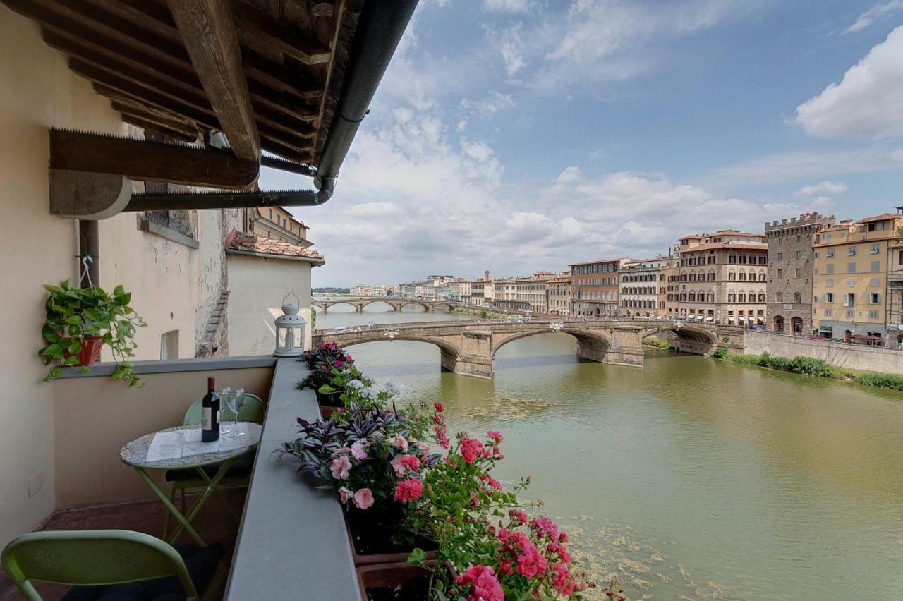 Historical Apartment Spectacular Arno View With Balcony From 12 Th Century. フィレンツェ エクステリア 写真
